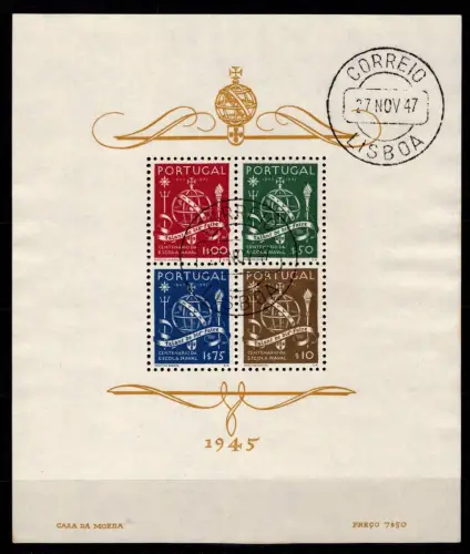 Portugal Block 9 gestempelt #NI696
