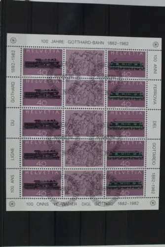 Schweiz 1214-1215 gestempelt als Kleinbogen #VB007