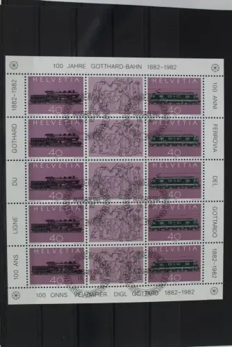 Schweiz 1214-1215 gestempelt als Kleinbogen #VB006