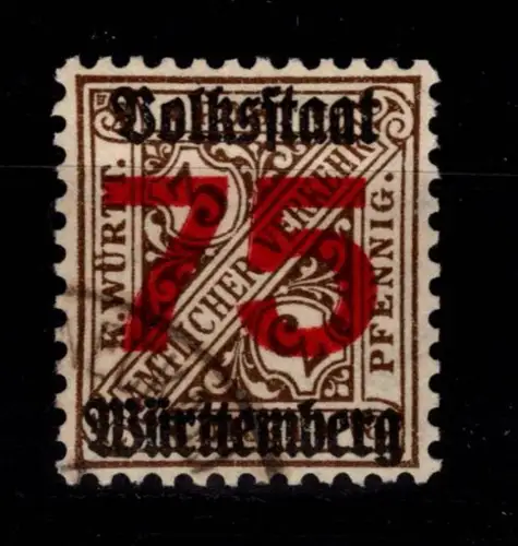 Württemberg 271 gestempelt geprüft Infla Berlin #DEL04