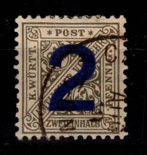 Württemberg 257 gestempelt geprüft Infla Berlin #DEL03