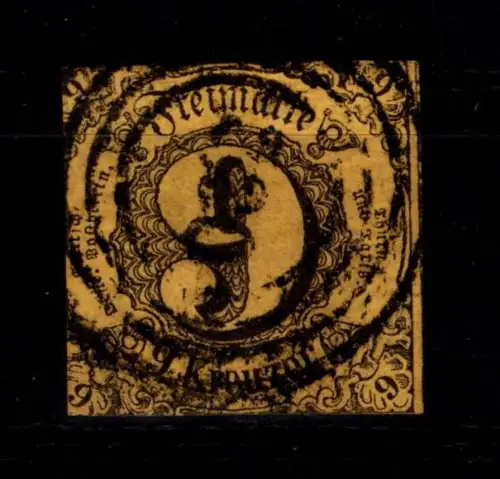 Thurn & Taxis 6 gestempelt angeschnitten #DEN23