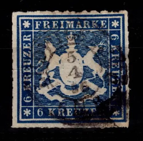 Württemberg 32 c gestempelt tief geprüft Heinrich BPP #DEM40