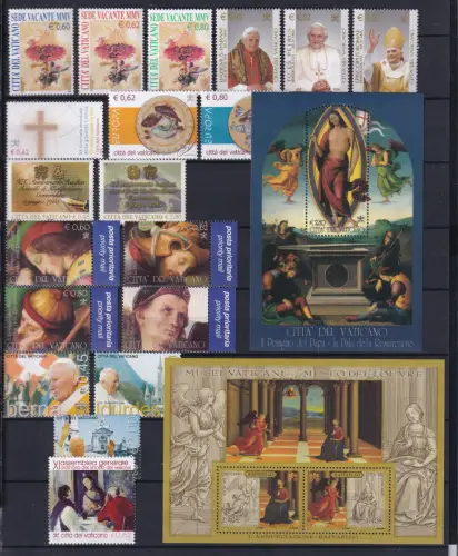 Vatikan 1514-1542 postfrisch Jahrgang 2005 inkl. Markenheft #DEO31