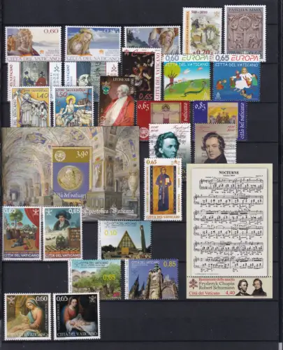 Vatikan 1661-1689 postfrisch Jahrgang 2010 inkl. Markenheft #DEO36