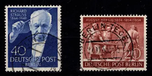 Berlin 124, 125 gestempelt #DEO67