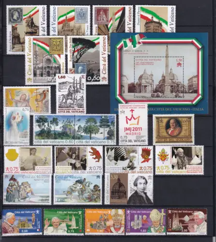 Vatikan 1690-1730 postfrisch Jahrgang 2011 inkl. Markenheft #DEO37