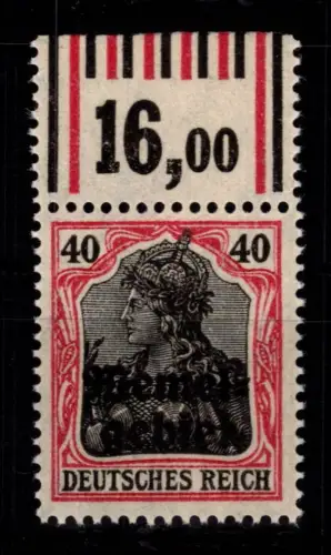 Memel 6 W OR postfrisch #DEO40