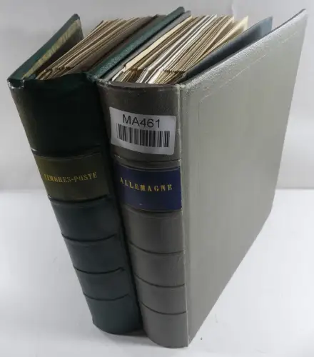 Weltweit Zwei Schwarten mit deut. Gebieten, franz. Kolonien usw. in Binde #MA461