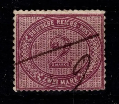 Deutsches Reich 37 a gestempelt geprüft Zenker BPP #DFV91