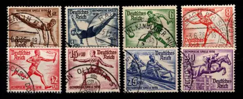 Deutsches Reich 609-616 gestempelt #DFV79