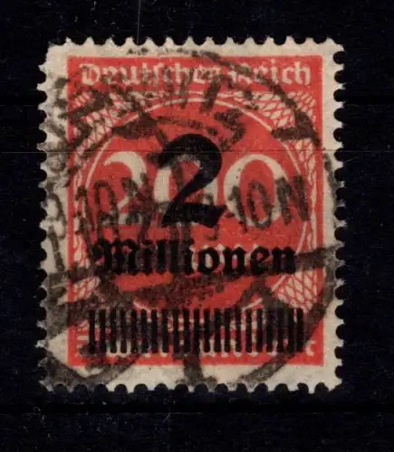 Deutsches Reich 309 A P b gestempelt geprüft Infla Berlin #DFX05