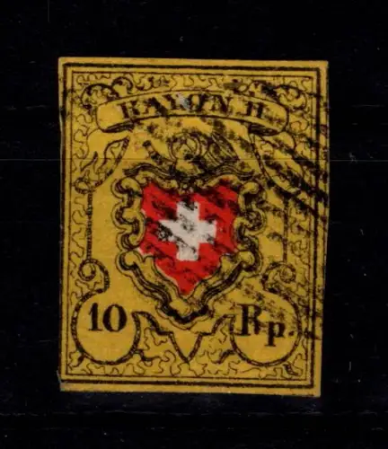 Schweiz 8 II gestempelt leichte Mängel, berührt #DGE93