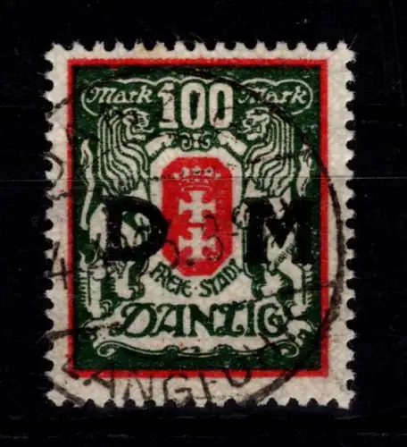 Danzig Dienstmarken 34 gestempelt #DFX39