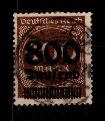 Deutsches Reich 305 gestempelt geprüft Infla Berlin #DGJ02