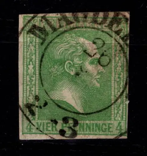 Preußen 9 a gestempelt Stempel Magdeburg, tiefst geprüft Flemming BPP #DGI19