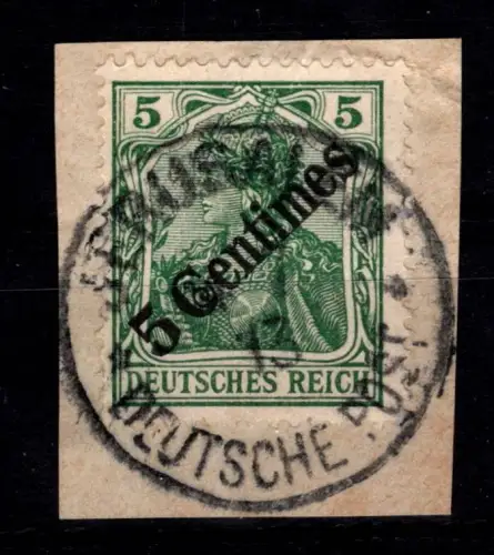 Deutsche APA Türkei 48 gestempelt mit Vollstempel auf Briefstück #DFN08