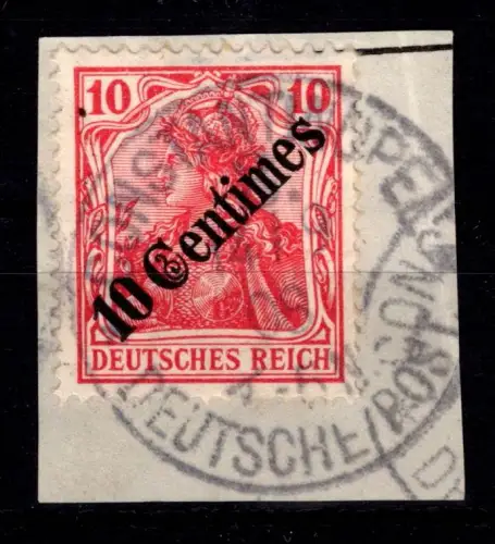 Deutsche APA Türkei 49 gestempelt mit Vollstempel auf Briefstück #DFN09