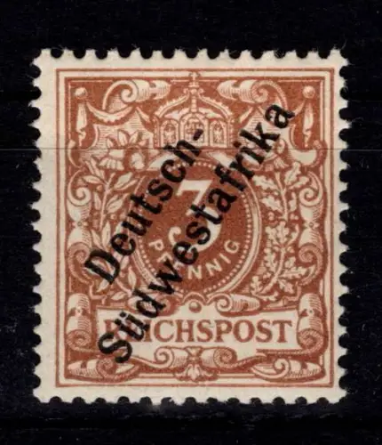 Deutsche Kolonien Südwestafrika 5 b postfrisch vom Plattenoberrand #DFO97