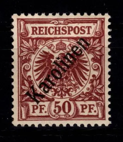 Deutsche Kolonien Karolinen 6 I postfrisch doppelt geprüft Steuer VÖB #DFQ59
