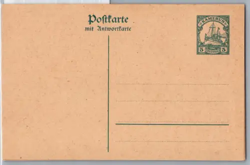 Deutsche Kolonien Kamerun P 20 als Ganzsache ungelaufen #DGE41
