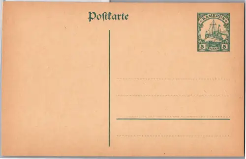 Deutsche Kolonien Kamerun P 18 als Ganzsache ungelaufen #DGE45