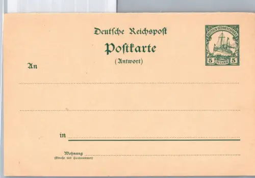 Deutsche Kolonien Südwestafrika P 15 A als Ganzsache ungelaufen #DGE25
