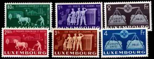 Luxemburg 478-483 mit Falz #DGN04