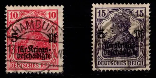 Deutsches Reich 105, 106 a gestempelt 106 geprüft Infla Berlin #DGN40