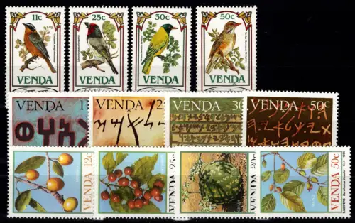 Südafrika Venda 103-110, 112-115 postfrisch #DGN82