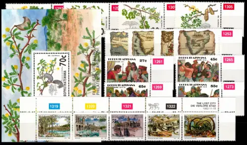 Südafrika Bophuthatswana Jahrgang 1992 postfrisch #DGO00
