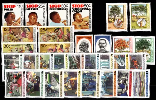 Südafrika Bophuthatswana Jahrgang 1985 postfrisch ohne 139 #DGN93