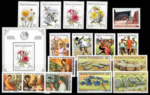 Südafrika Bophuthatswana Jahrgang 1987 postfrisch #DGN95