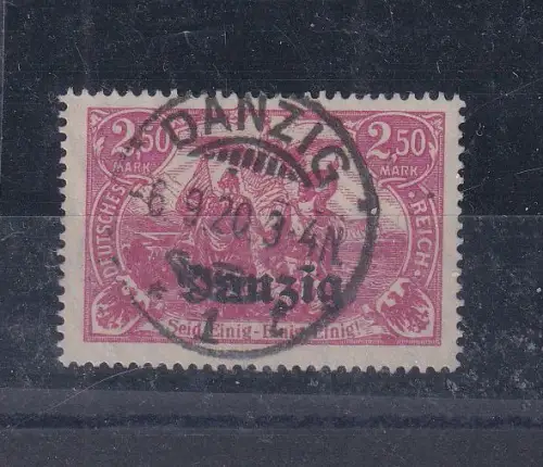 Danzig 12 c gestempelt Fotoattest 2021 Bock BPP #DGV02