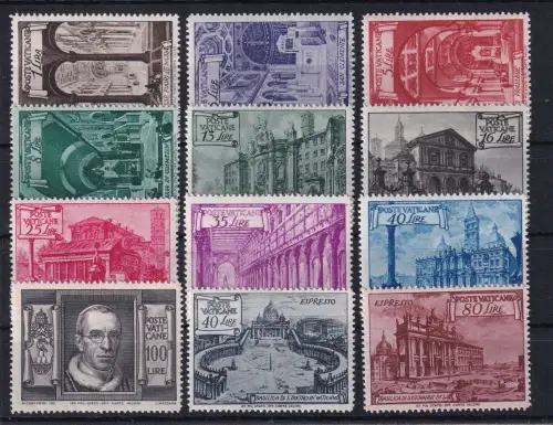 Vatikan 149-160 postfrisch 1949, Freimarken #DGV97