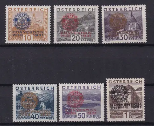 Österreich 518-523 postfrisch 1931, Rotary #DGV82