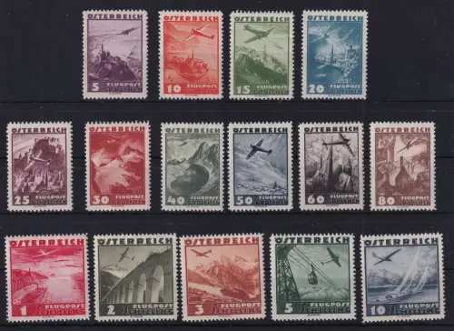 Österreich 598-612 postfrisch #DGV87