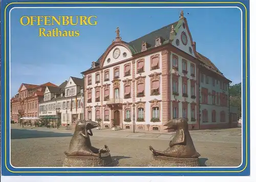 AK5-044 Offenburg Rathaus - Fotokarte 