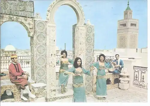 AK5-591 Tunis , Terrasse du Palais d`orient 