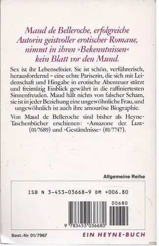 kepo-22 # - Maud de Belleroche  - Bekenntnisse, Erinnerungen einer leidenschaflichen Frau - Taschenbuch 1990