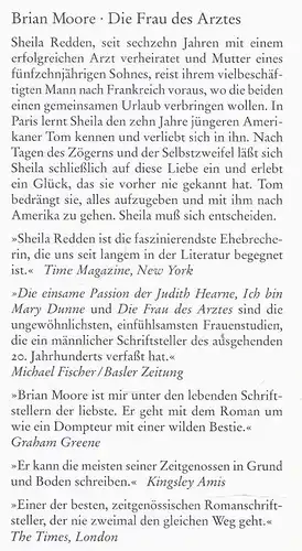 0schr-06 - Brian Moore ,  Die Frau des Arztes , Taschenbuch Diogenes Verlag 