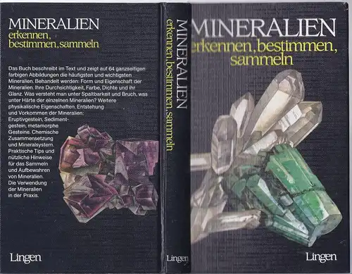 kepo-42 - Mineralien erkenn, bestimmen sammeln , Hartkarton Ausgabe Lingen Verlag , illustriert