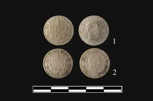 Preußen, 1 Silbergroschen 2 Silbermünzen