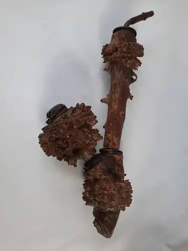 alte Tabakpfeife aus einer Wurzel gefertigt