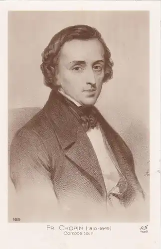 [Künstlerpostkarte reproduziert] Künstlerkarte Frédéric Chopin. 