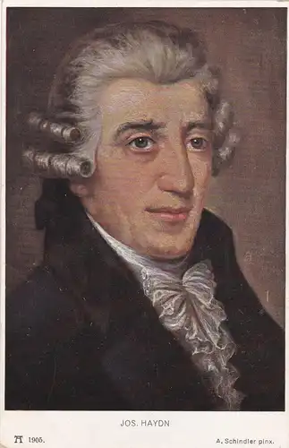 [Künstlerpostkarte reproduziert] Künstlerkarte Joseph Haydn. 