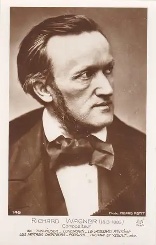 [Künstlerpostkarte reproduziert] Künstlerkarte Richard Wagner. 