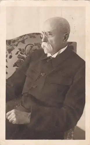 [Künstlerpostkarte reproduziert] Künstlerkarte T.G.Masaryk. 