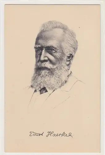 [Künstlerpostkarte reproduziert] Postkarte Ernst Haeckel. 