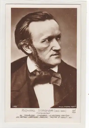 [Künstlerpostkarte reproduziert] Künstlerkarte Richard Wagner. 